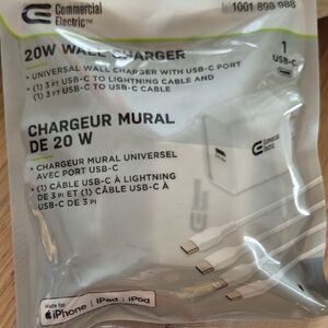 I-Phone/Ipad - Phne 20W USB-C Wall Charger - White